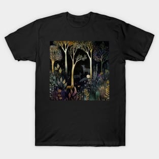 Watercolor Forest, Woodland Landscape T-Shirt